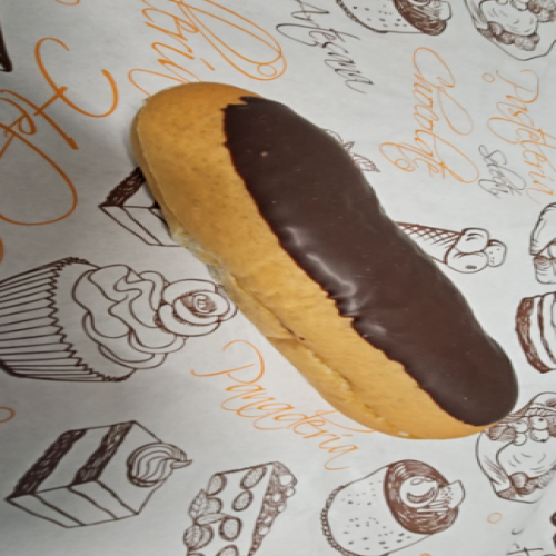 carmela de chocolate rellena de crema